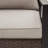 2-Piece Outdoor Wicker and Metal Loveseat With Beige Cushions