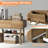Wood Console Table With 3 Drawers