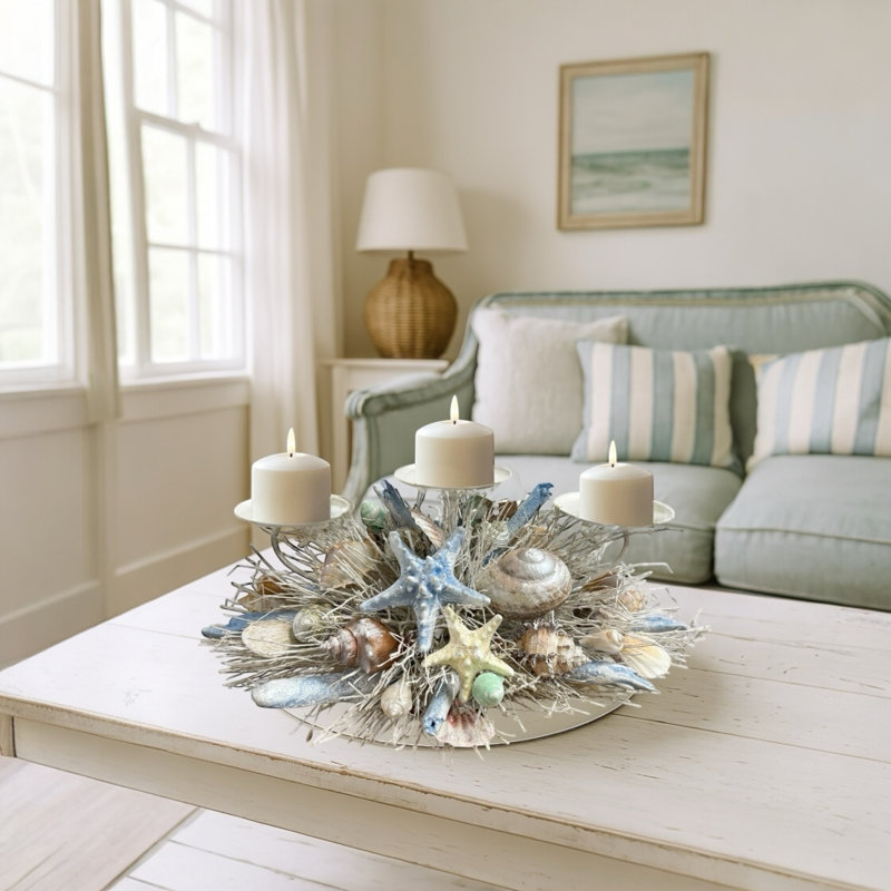 Bougeoir de table Coastal Shell