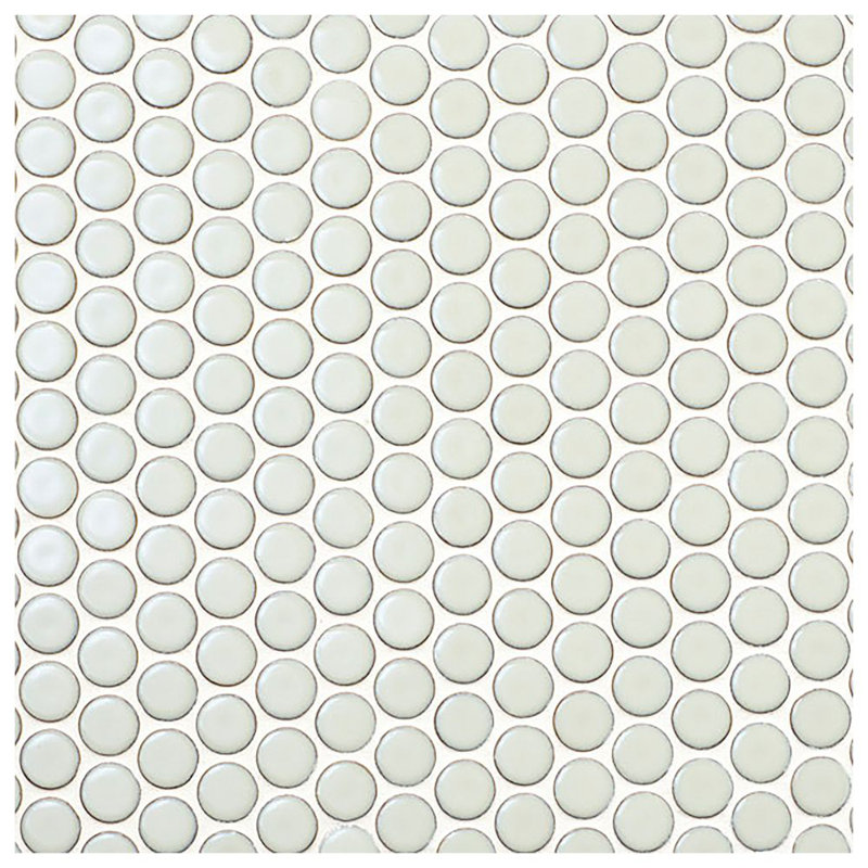 Ceramic Penny Round Mosaic Wall & Floor Tile, Gray2