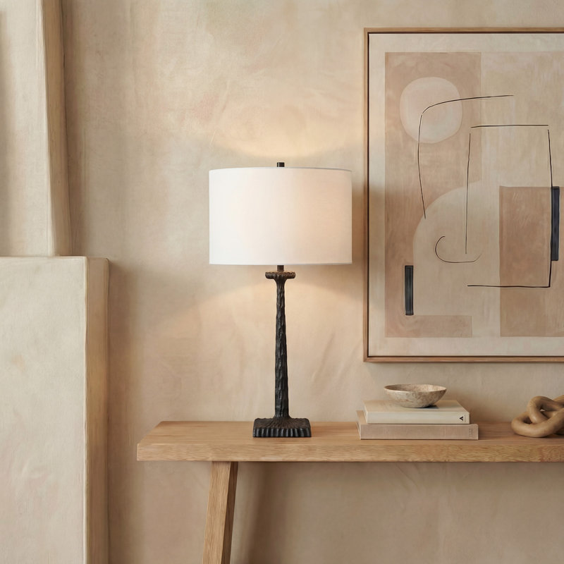Nivedha Metal Base Table Lamp, Black