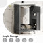 Meuble-lavabo de 20 po avec lavabo en céramique - Porte à fermeture en douceur, cuve de qualité fabriquée de 20 pouces, pieds en bois massif, élégant-1461768864-1461768861