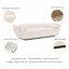 Canapé en chenille 96 po crème-1165971476