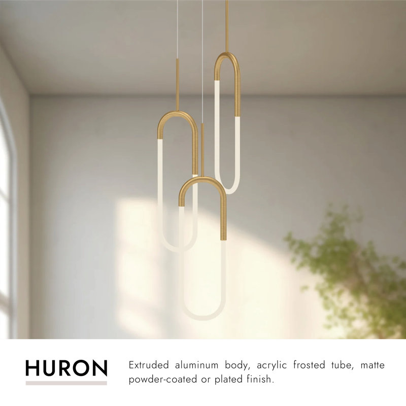 Huron 3 - Light LED Pendant, Black
