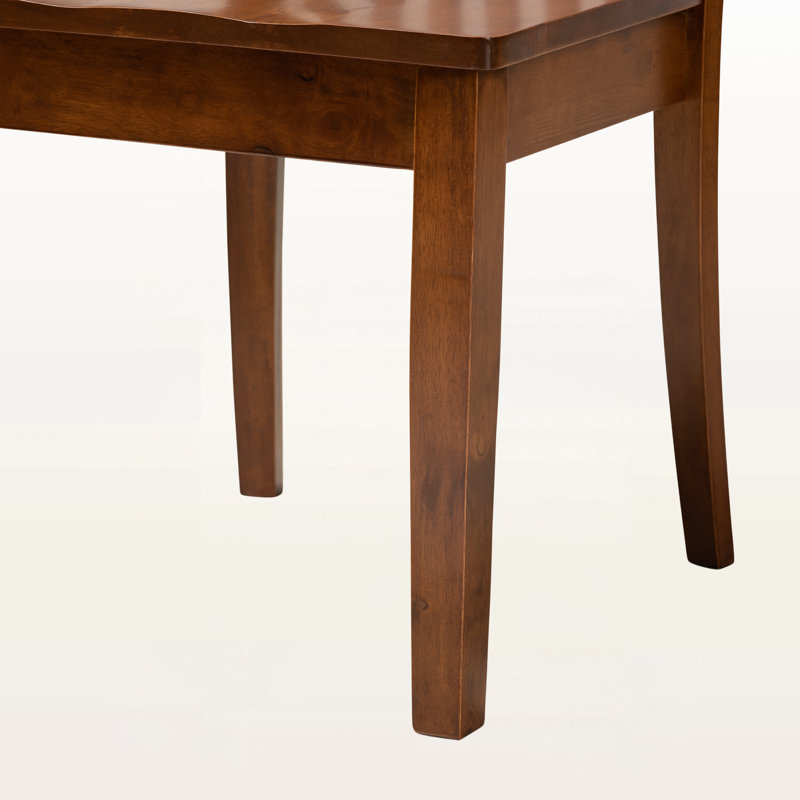 Pevensie 5-Pc Dining Set in Walnut Brown Finished Wood, 38.2'' H X 17.9'' W X 21.7'' D, Walnut