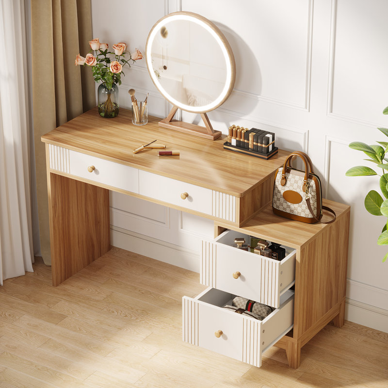 Dressing Table, Oak/White