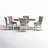 Colchester 6 Person Round Pedestal Dining Table Set
