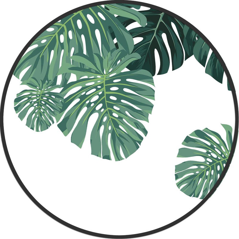 Décoration murale en feuille monstera