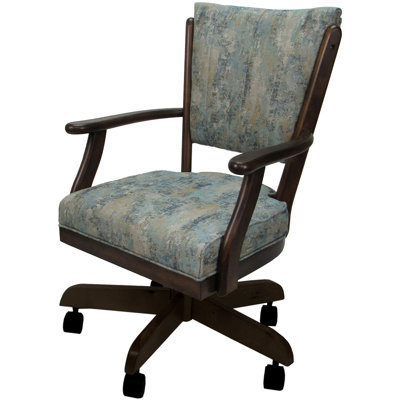 Lauchlann Swivel Dining Caster Chair with Arms