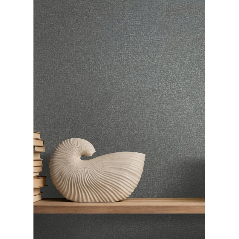 Galerie Odyssey Plain Texture Wallpaper, Dark Grey