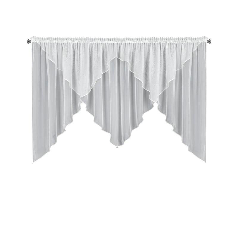 Solid Colour Swag Window Pelmet