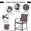 Tabouret de comptoir court 24 po Wylda