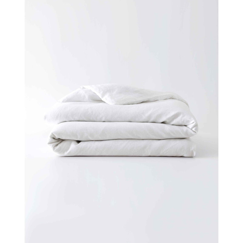 Housse de couette en lin Baloo Living Baloo Living, Blanc