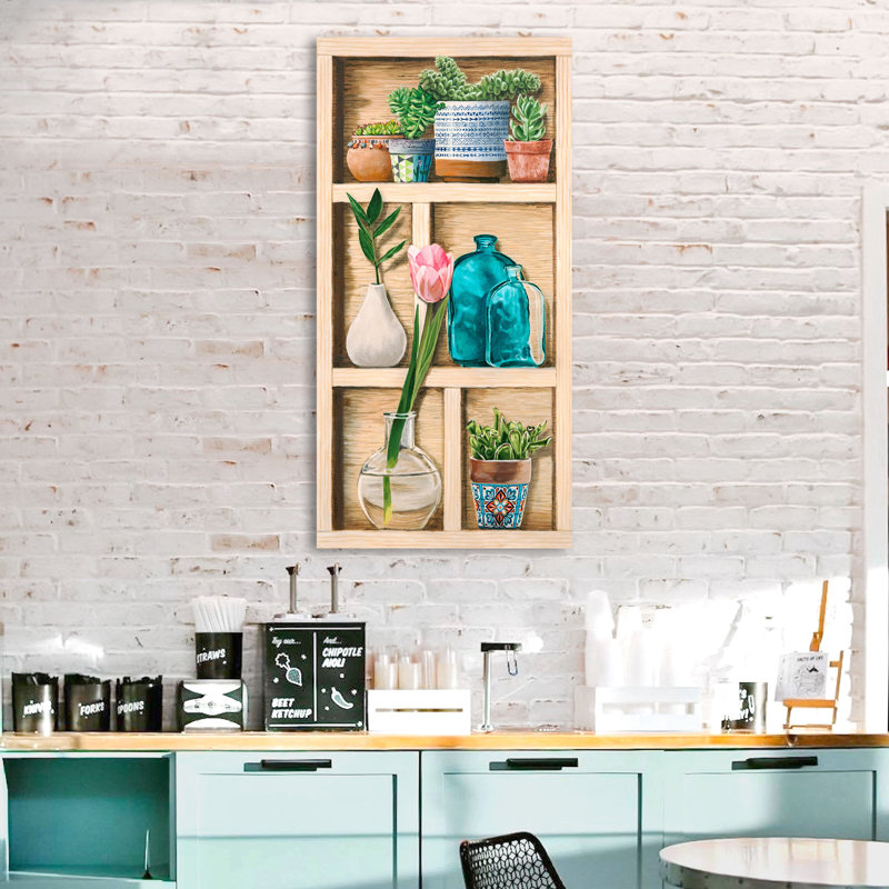 2DO5904 Sbabby-Chic: Collection de Memoires III 1 Piece Wrapped Canvas Wall Art, 70cm H x 35cm W x 4cm D