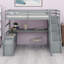 Lit mezzanine avec 7 tiroirs, 2 tablettes et un bureau-1519755410