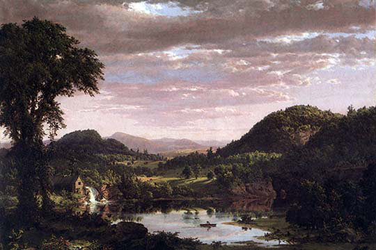 « new england landscape » par frederic edwin, reproduction d’art