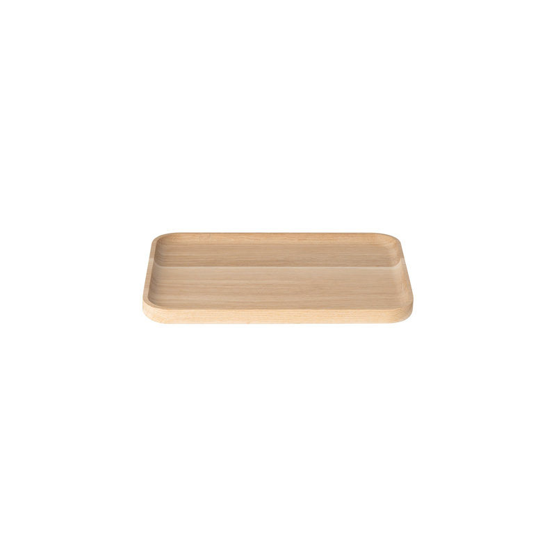 blomus OKU Oak Rectangular Tray, 0.8" H x 10.8" W x 7.9" D, Oak