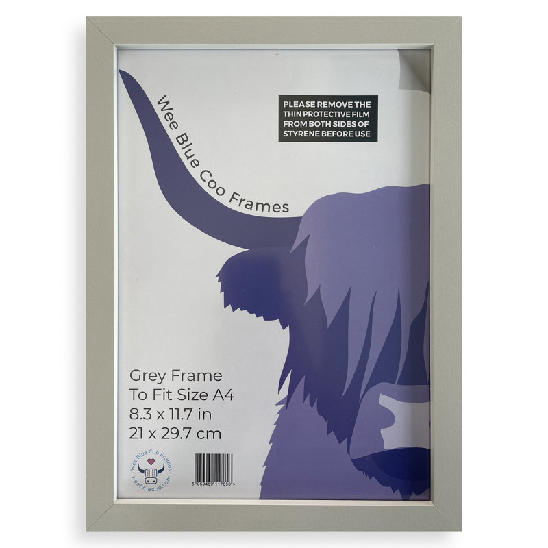 Picture Frame, Light Grey, 32.3cm H x 23.4cm W