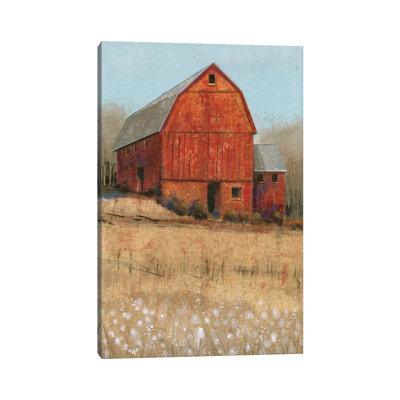 Red Barn View I by Timothy O' Toole - Wrapped Canvas Painting
