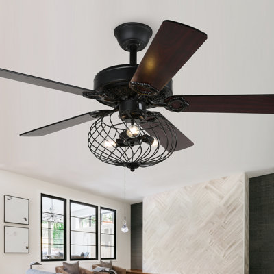 Ventilateur de plafond à DEL 42 po avec télécommande et ensemble d'éclairage inclus Smithville
