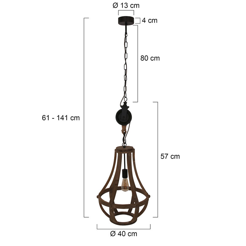 Palermo 1 - Light Bulb Pendant