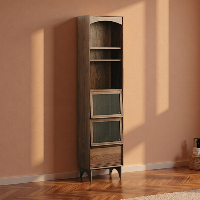 Bibliothèque de rangement style américain, (5 tablettes) H 79,92 po x l 19,69 po x P 11,81 po