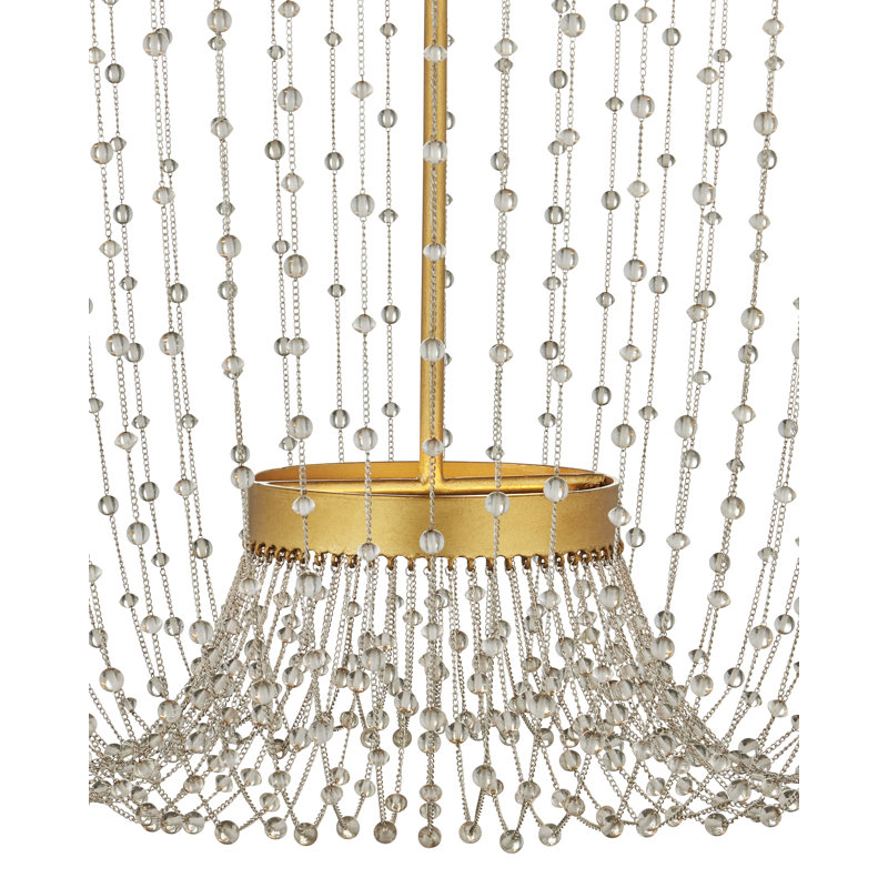 Mademoiselle 3 - Light Wrought Iron LED Chandelier