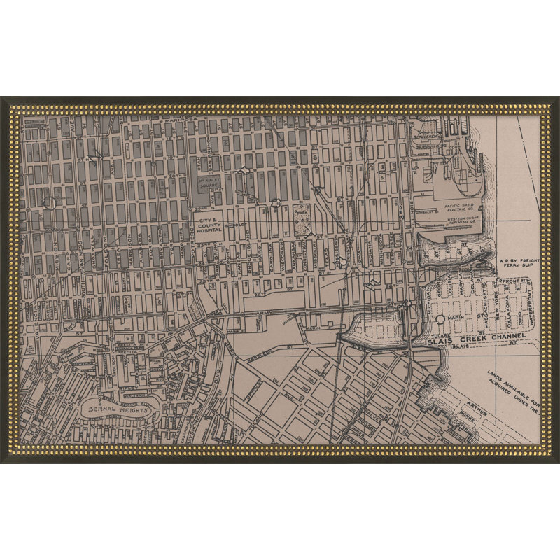 San Francisco, grille rétro carte I