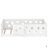 Floor Bed With Heightened Safety Guardrails And Door, Solid Wood Bedframe With Rails-609744995