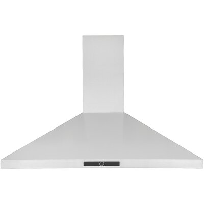 35"" 600 CFM Convertible Wall Mount Range Hood in Silver -  Ancona, AN-1543