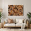 Art mural hawaïen en tissu tapa brun-384802818