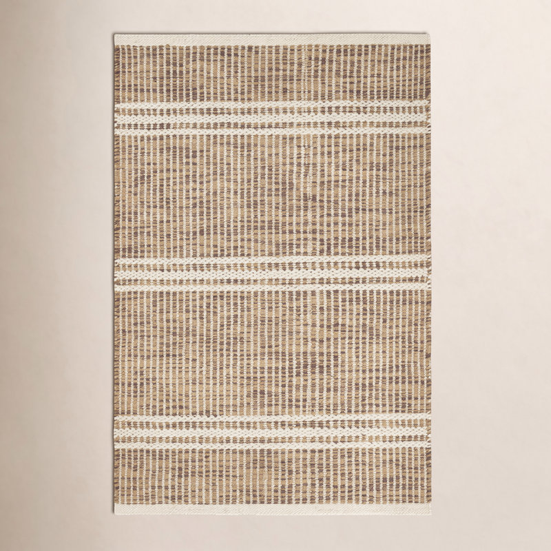 Malta Handwoven Wool Rug, Rectangle 9'6" x 13'6", Natural