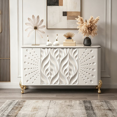 Italian-style artistic sculpture dining cabinet