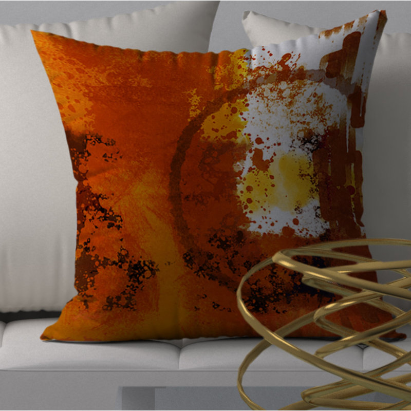 Abstract Reversible Throw Pillow, 18" x 18"