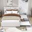 Lit plateforme tapissier avec couchette Elerte-566375483-566375482