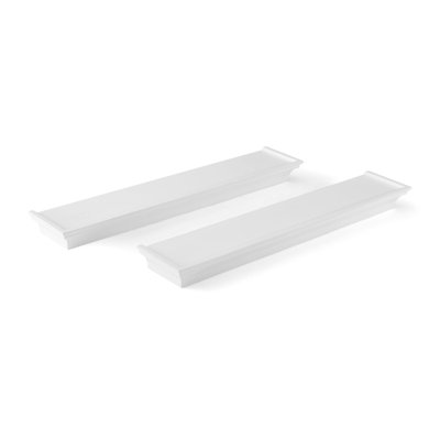 Tablettes murales flottantes 2 pièces Melannco pour chambre à coucher, salon et chambre de bébé Arlington