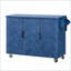 Îlot de cuisine, chariot roulant bleu marine avec abattant et amp; Supports de rangement | Bois aggloméré, pin | Moyen (40 à 55 po)-654611887