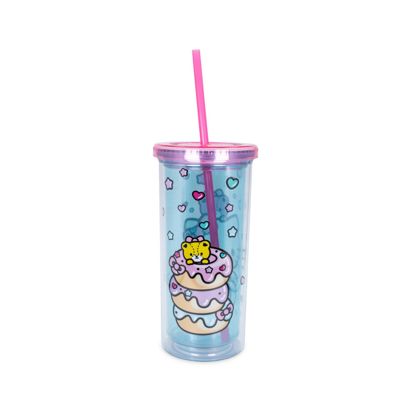 Hello Kitty 20 oz. Gobelet de voyage avec paille