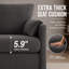 Fauteuil d'appoint surdimensionné en chenille 32,7 po-802451600