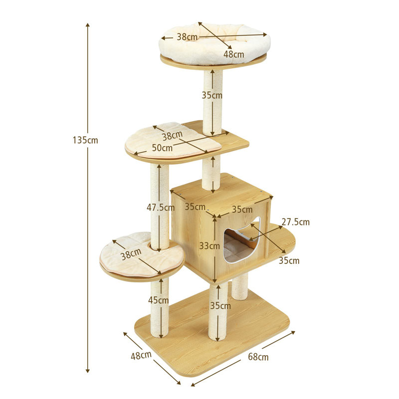 Rausch 135cm H Cat Tree