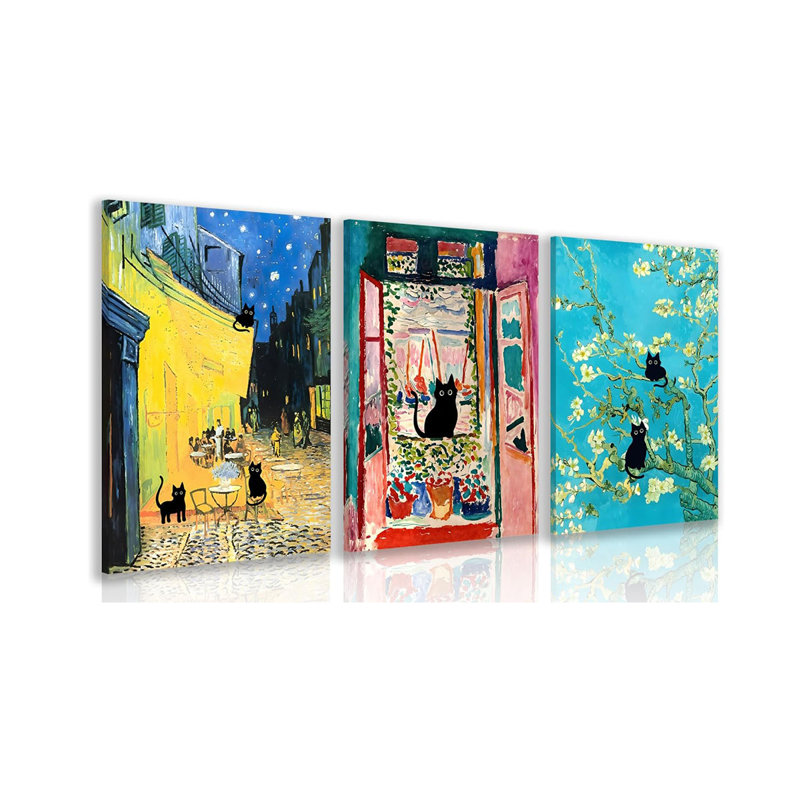 3 Piece Wrapped Canvas Print, 40 cm H x 30 cm W