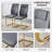 Janinda 8 - Person Glass Top Cross Legs Dining Set