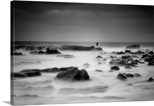 « white silence » par cho shibata, reproduction de photo sur toile, H 32 po x l 48 po x P 1,25 po