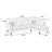 2-PCS SECTIONAL SET Living Room Furniture LAF Sofa And RAF Chaise Dark Coffee Color Linen Like Fabric Tufted Couch-15642048