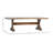 Alano 96" Wide Reclaimed Pine Wood Dining Table, Antique Brown