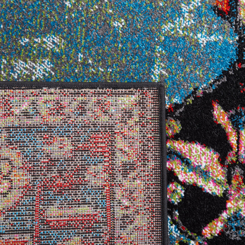 Carrieanne Performance Oriental Rug, Square 3'