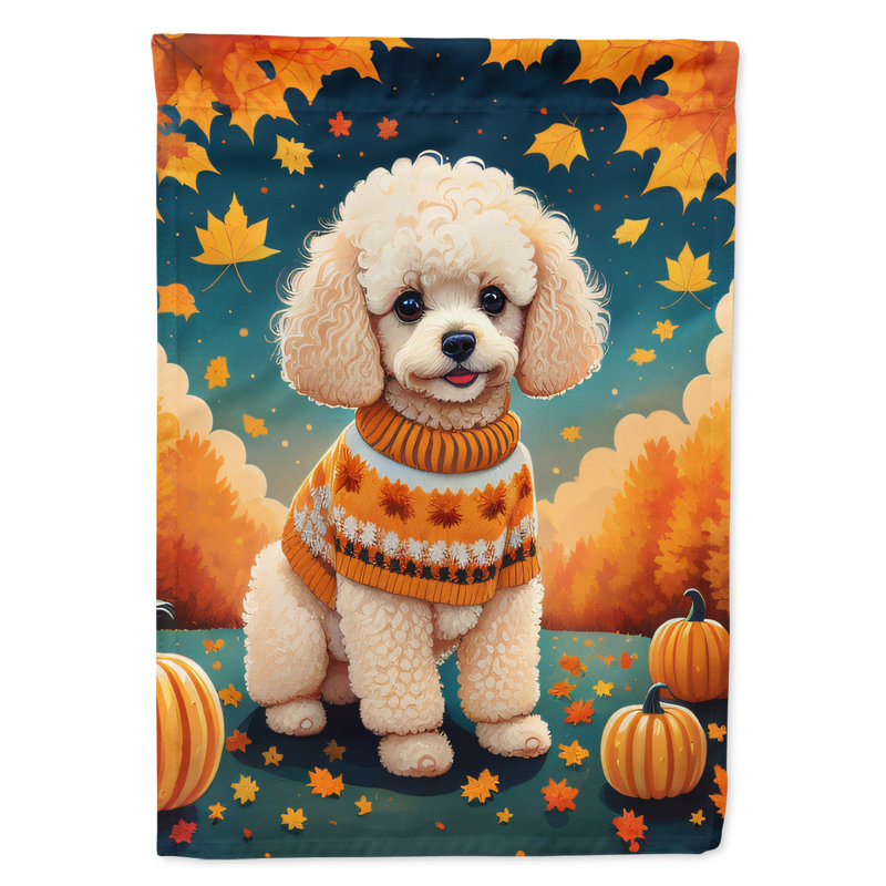 Drapeau caniche d'automne