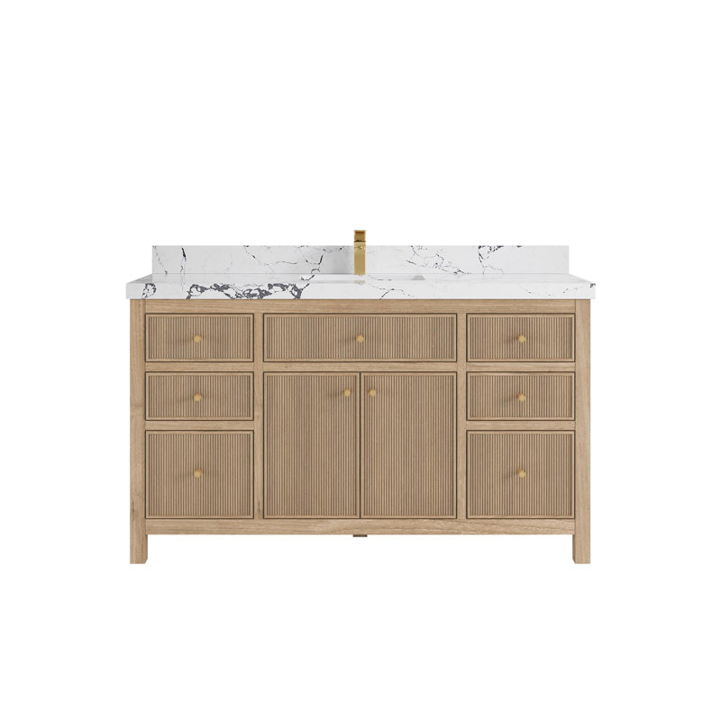 Meuble-lavabo simple 60 po avec comptoir 60 po, Viola nuit