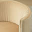 Fauteuil d'appoint demi-tonneau en velours avec roulettes-2063669010