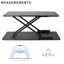 Tapis de bureau noir